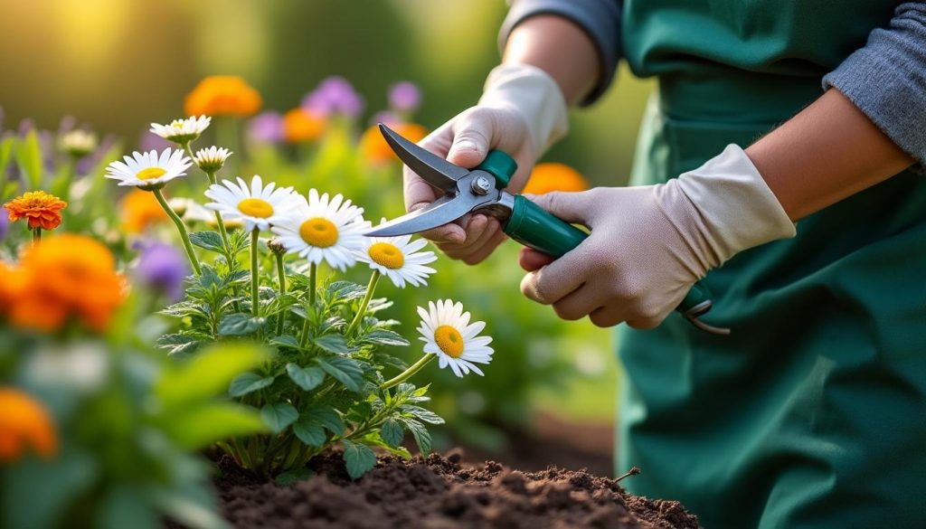 erfahren sie, wie sie margeriten im garten richtig pflegen und schneiden, um gesundes wachstum und schöne blüten zu fördern.