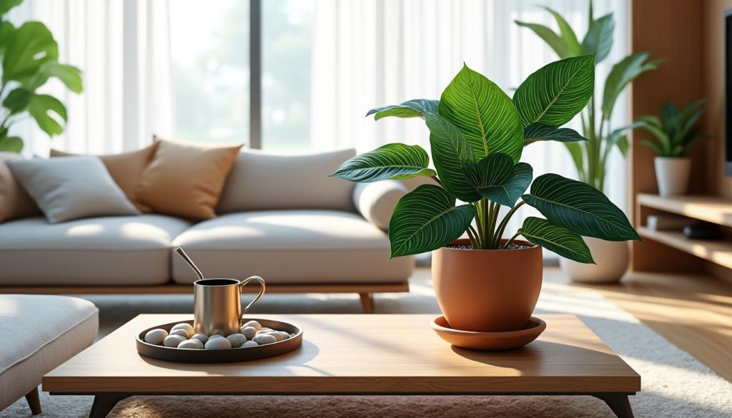 erfahren sie wichtige pflegehinweise für calathea pflanzen im wohnzimmer, um gesundes wachstum und schöne blätter zu gewährleisten.