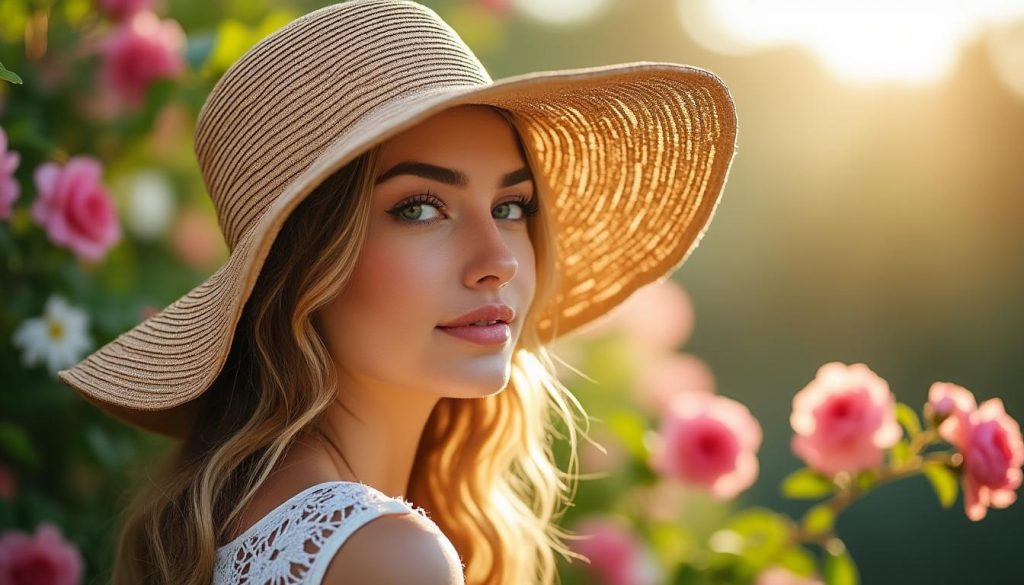 entdecken sie unseren eleganten sonnenhut, der stilvollen schutz vor der sonne bietet und ihr sommeroutfit perfekt ergänzt.